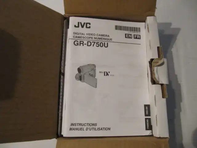 JVC Mini DV Video Camera Box Papers & Input Cable Model GR-D750 - Photo 3