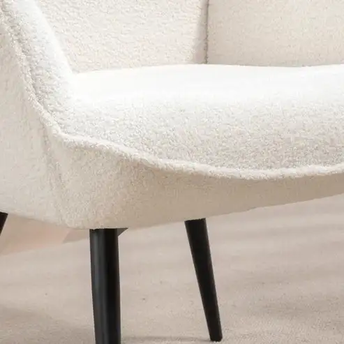 Brand New Upholstered Sherpa Fluffy Armchair $189 - Photo 4