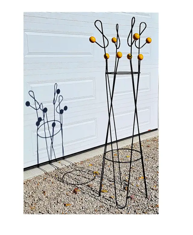 VINTAGE ATOMIC COAT RACK STAND by ROGER FERAUD, FRANCE MCM