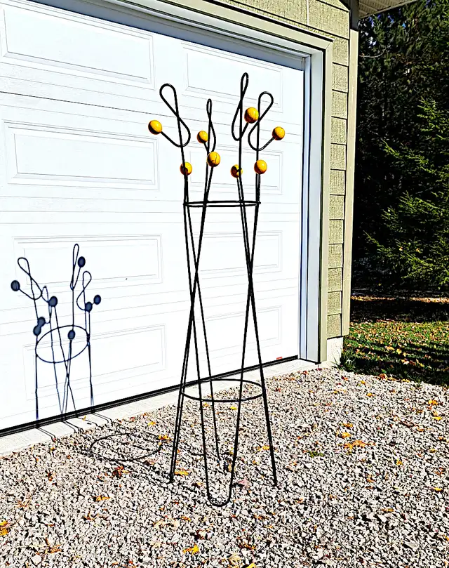VINTAGE ATOMIC COAT RACK STAND by ROGER FERAUD, FRANCE MCM - Photo 3