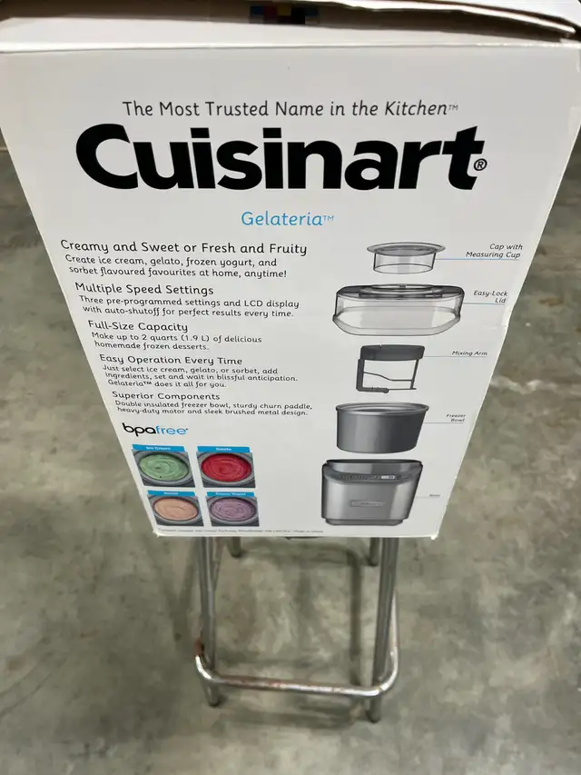 New Cuisinart Getateria Ice Cream Maker