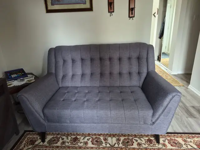 Loveseat in Grey fabric