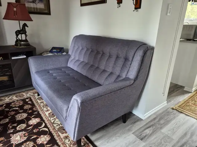 Loveseat in Grey fabric - Photo 2