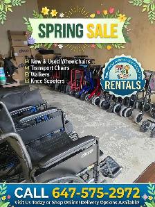 Spring Sale! Wheelchairs, Transport Chairs, Walkers, & more!