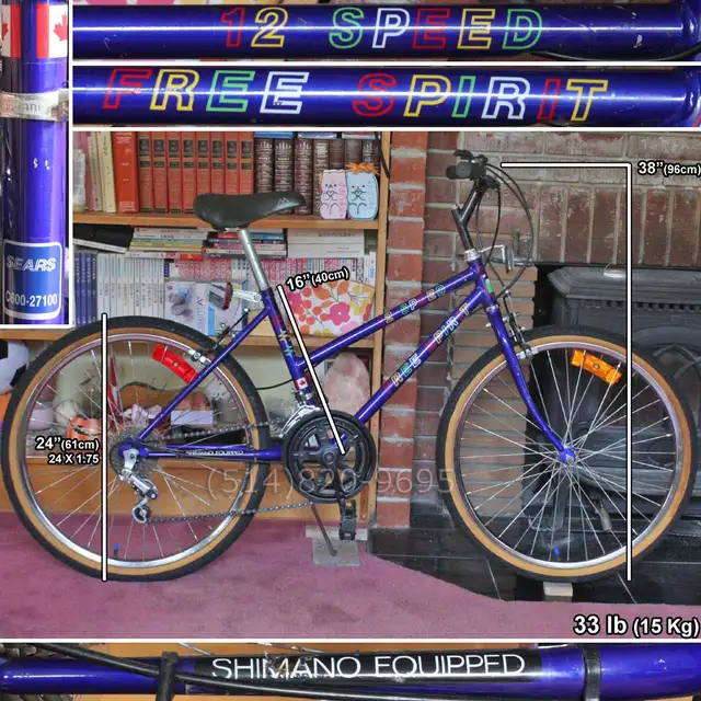 Sears Free Spirit mountain bike womens teen vintage 80s LIKE NEW