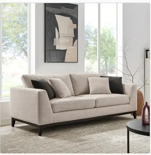 Oversized fabric sofa with 2 chairs - Photo 5