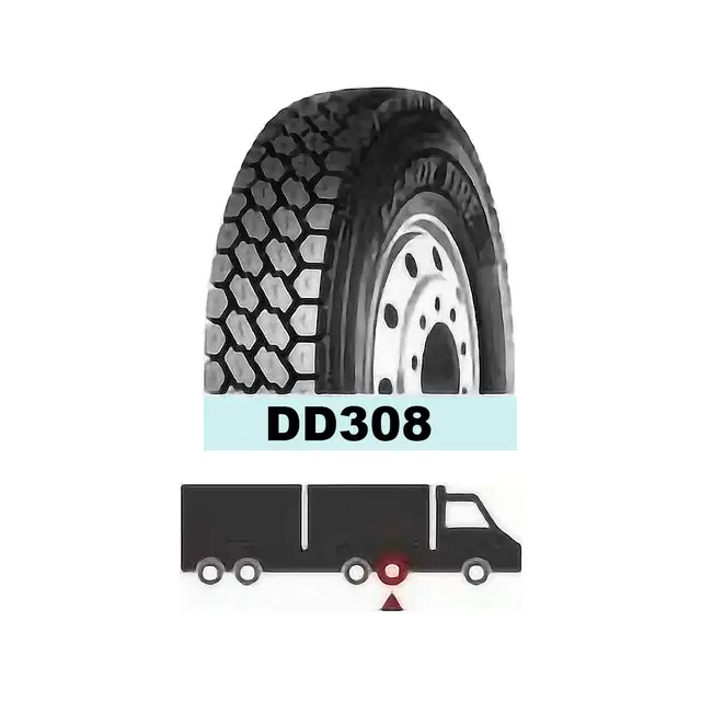 Heavy Duty 11R22.5 Tire – DD308