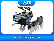 5in1 110V Double Station Heat Press Machine Mug Cup Print 003408