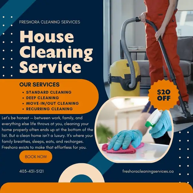 FRESHORA CLEANING SERVICES — MOVE-OUT CLEANING IN CALGARY