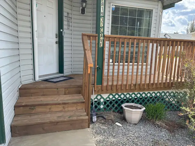 landscaping and fence