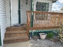 landscaping and fence