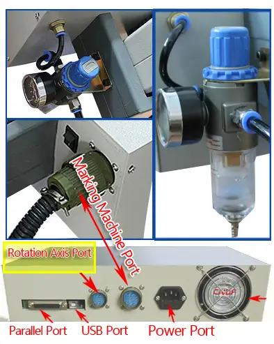 110V 1711 Pneumatic Marking Machine Metal Printing Tools 017305 - Photo 6