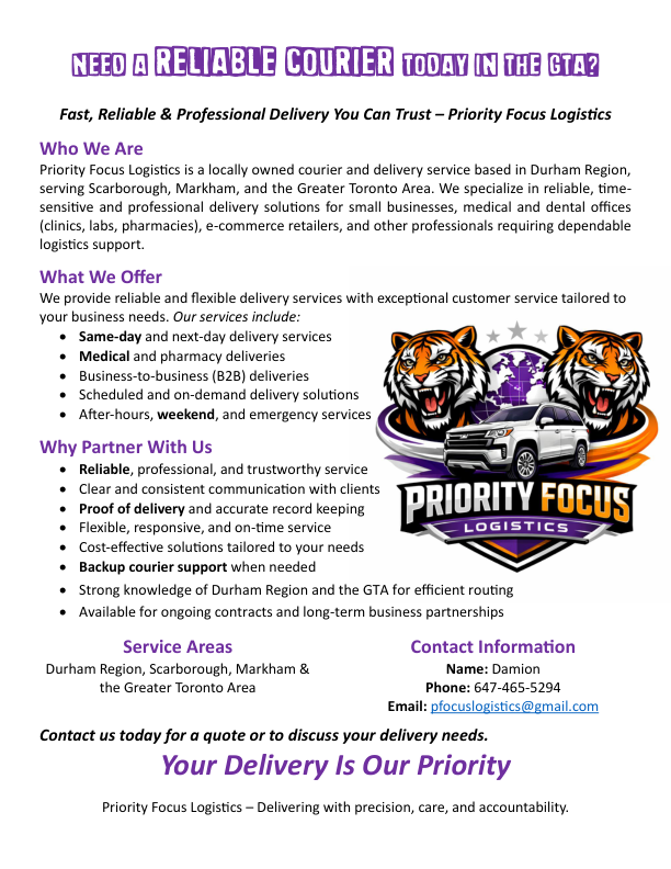 Need a Courier Today? Fast & Reliable Same-Day Delivery (GTA) - Photo 2