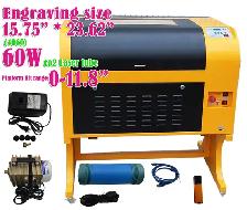 60W 4060 CO2 Laser Engraving Cut Machine Water cooling 130065