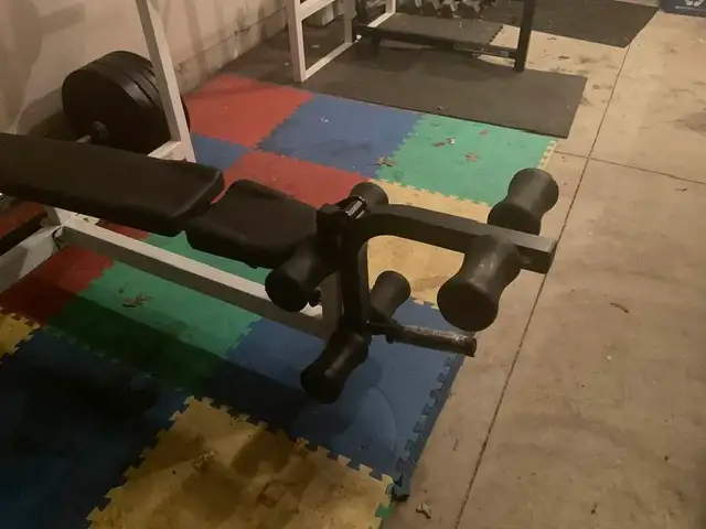 300 Pound Olympic Weight Set and Olympic Weight bench - Photo 3