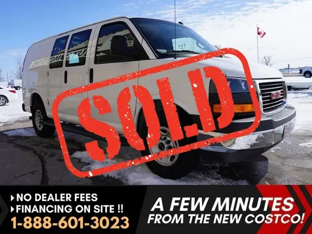 2023 GMC Savana Cargo Van 2500 RWD 135\' LOW KMS, CLEAN, READY F
