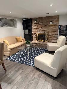 Lovely 2 Bedroom furnished walk out