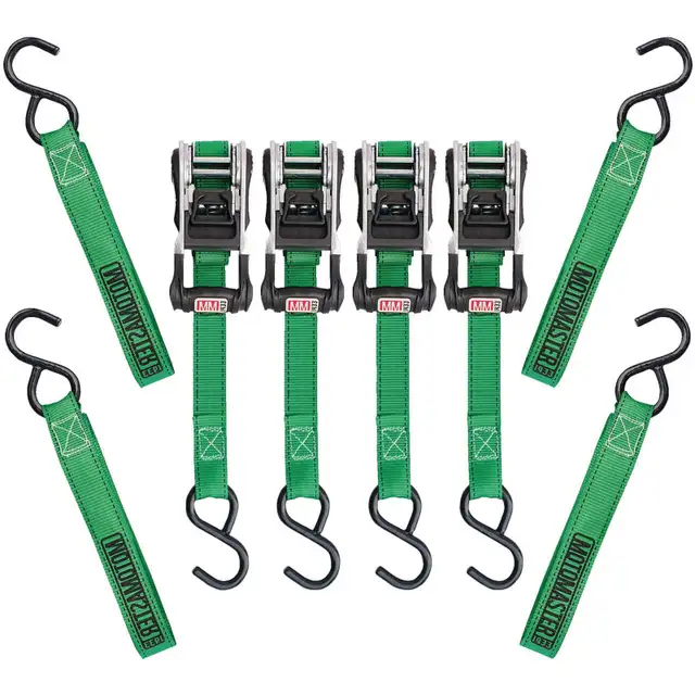 MotoMaster 1,500-lb Ratchet Tie Down 4-pk with Padded D-Handle 1 - Photo 3