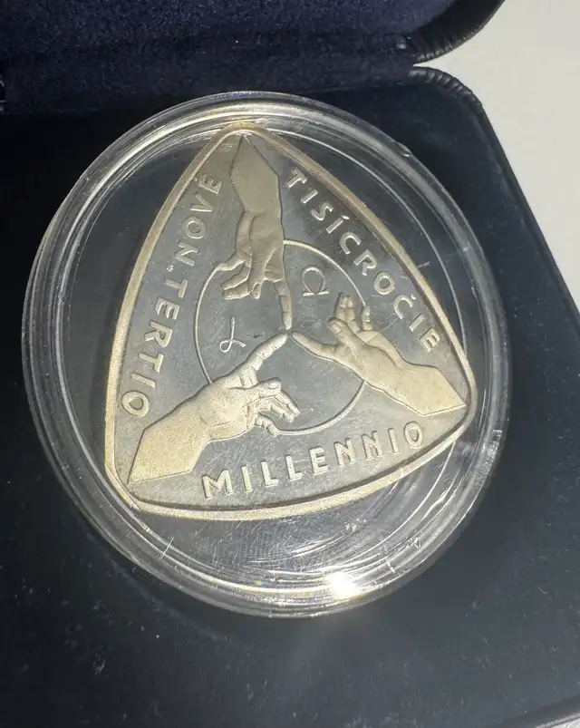 5000 Korún Slovakia 2001 Gold   silver/platinum coin under spot! - Photo 3