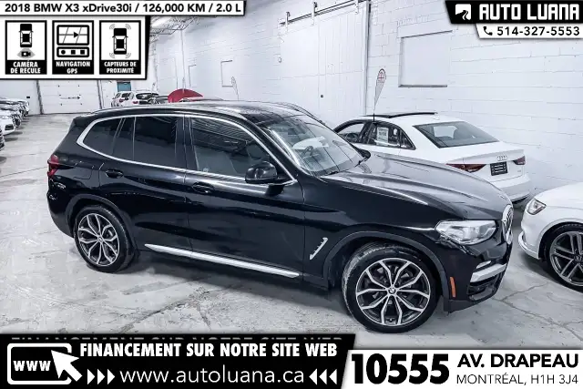 2018 BMW X3 xDrive30i TOIT PANO/CARPLAY/CAMERA/HUD/MAGS 20'/CUIR - Photo 5