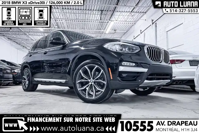 2018 BMW X3 xDrive30i TOIT PANO/CARPLAY/CAMERA/HUD/MAGS 20'/CUIR - Photo 8
