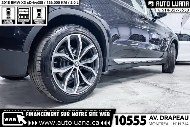 2018 BMW X3 xDrive30i TOIT PANO/CARPLAY/CAMERA/HUD/MAGS 20'/CUIR - Photo 9