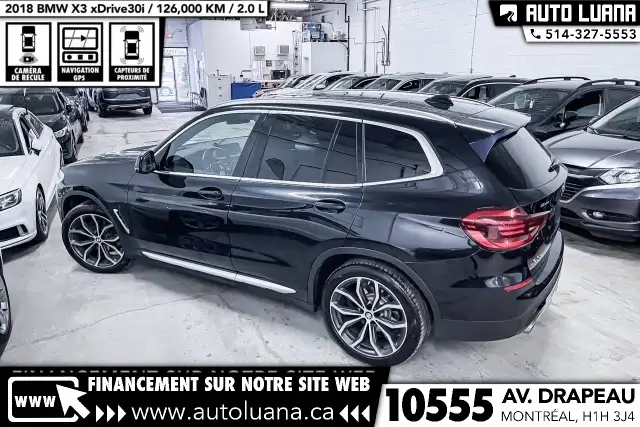 2018 BMW X3 xDrive30i TOIT PANO/CARPLAY/CAMERA/HUD/MAGS 20'/CUIR - Photo 10