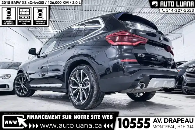 2018 BMW X3 xDrive30i TOIT PANO/CARPLAY/CAMERA/HUD/MAGS 20'/CUIR - Photo 13