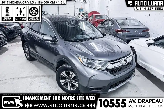 2017 HONDA CR-V LX AWD/PUSH START/CAM/MAGS/DEMARREUR/ADPT CRUISE - Photo 2