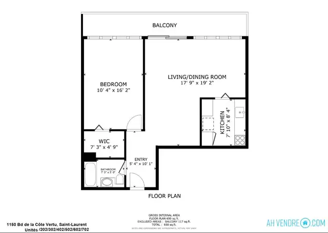 Beautiful  1-Bedroom - metro Cote-Vertu Apartment for Rent - 115 - Photo 2