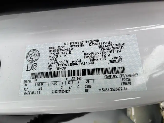 2022 Ford F-150 Crew Cab , boite 6,5 - Photo 18