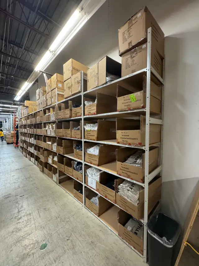 Used industrial shelving 24'deep  x 46' wide / 6' & 12' tall - Photo 7