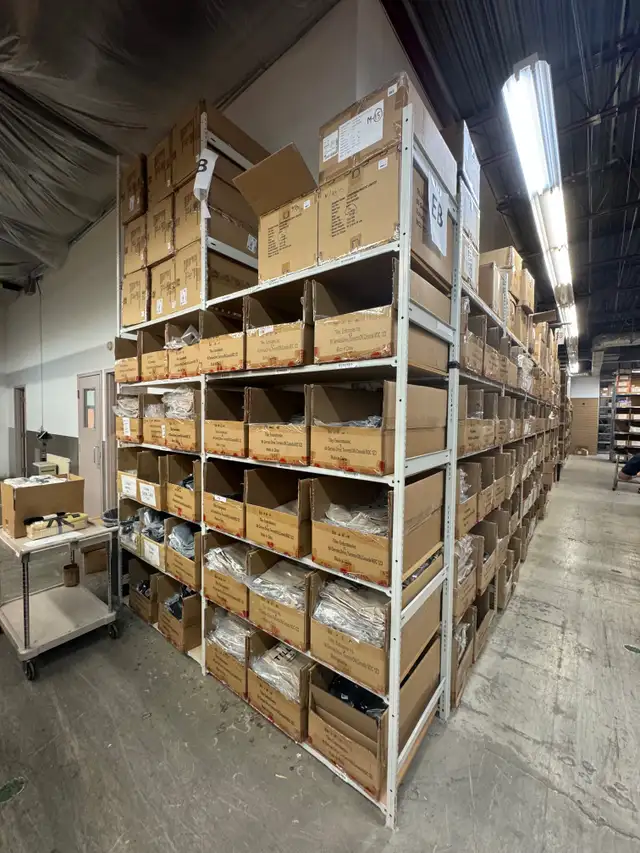 Used industrial shelving 24'deep  x 46' wide / 6' & 12' tall - Photo 9