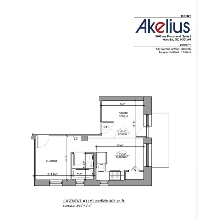 one bedroom near McGill - ID 3374 - Photo 11