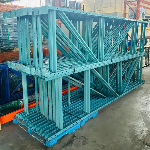 12' High x 42' USED REDIRACK Upright Frames Pallet Racking - Photo 2