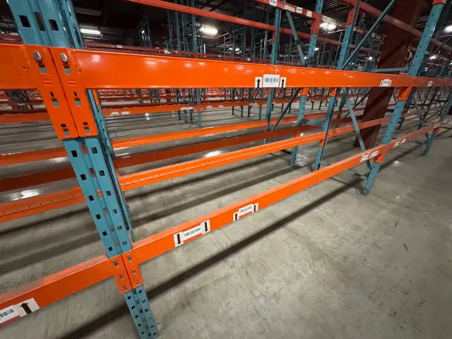 Used pallet racking - 8'6 long Redirack beams
