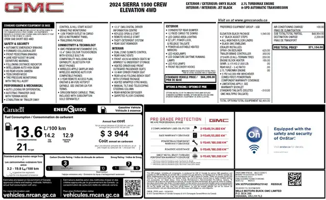 2024 GMC Sierra 1500 Elevation Crew Cab 4X4-Tow PKG-Lane Assist- - Photo 4