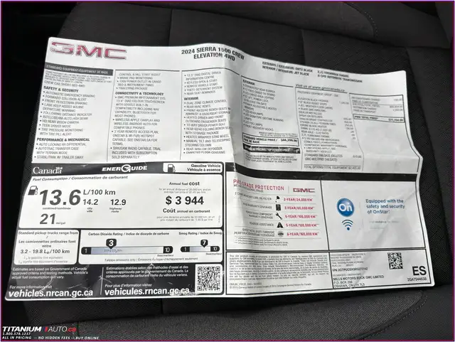 2024 GMC Sierra 1500 Elevation Crew Cab 4X4-Tow PKG-Lane Assist- - Photo 44