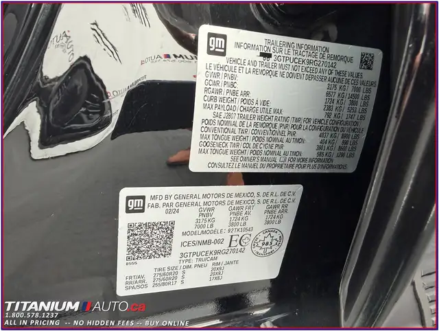 2024 GMC Sierra 1500 Elevation Crew Cab 4X4-Tow PKG-Lane Assist- - Photo 71