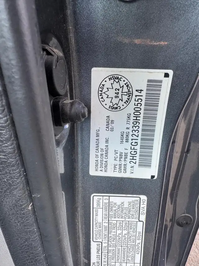 2009 Honda Civic DX-G, AUTO, ONLY 85KMS, REBUILT TITLE, CERT - Photo 17