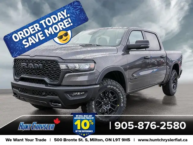 2026 RAM 1500 REBEL | HEMI | NAVI | BLIND | SAFETY | CPLAY | WOW