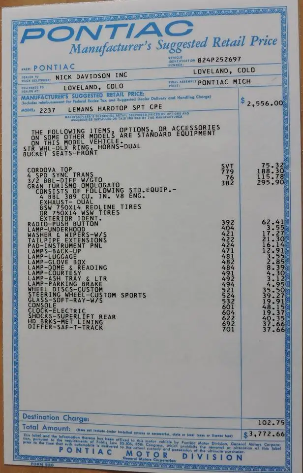 1964 Pontiac GTO 389 Tri Power 4-Speed With 3-Year Warranty - Photo 20