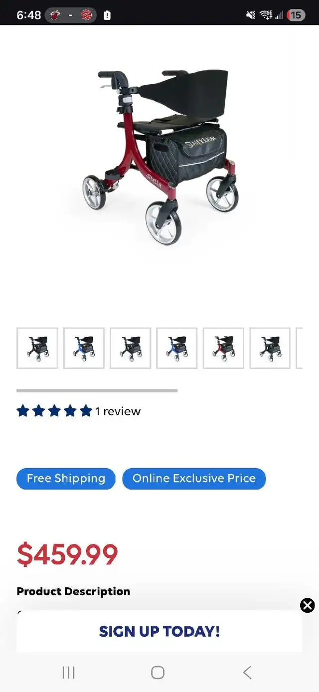 Stella Walker with 23' Seat and storage bag - Photo 8