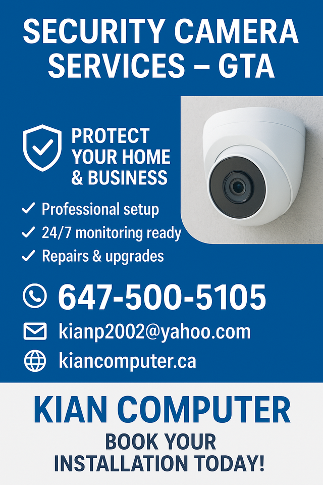 Security Camera Systems installation in Toronto - Photo 3