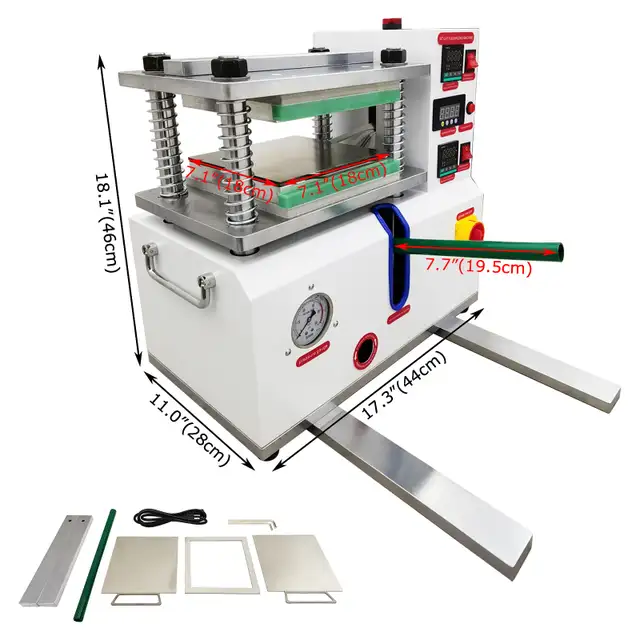 50~350℃ Range Desktop Flat Plate Vulcanizing Machine 110V 057066 - Photo 4