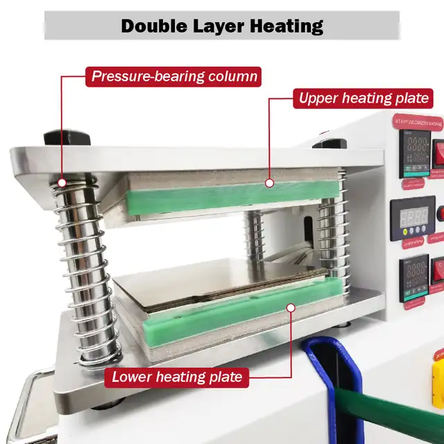 50~350℃ Range Desktop Flat Plate Vulcanizing Machine 110V 057066 - Photo 8