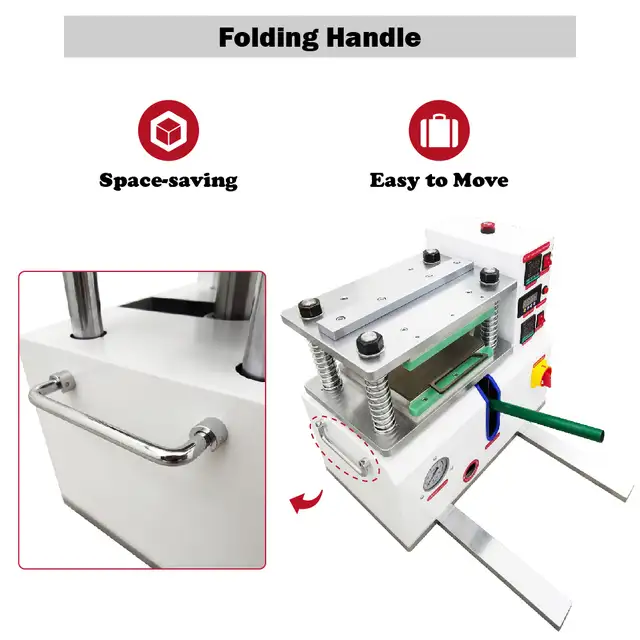 50~350℃ Range Desktop Flat Plate Vulcanizing Machine 110V 057066 - Photo 10