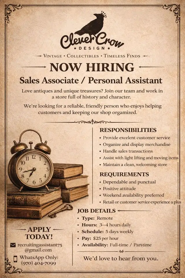 CUSTOMER SERVICE RELATED—APPLY NOW