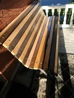 (20) HEAVY DUTY MALL BENCHES CAST ALUMINUM/OAK - Photo 3