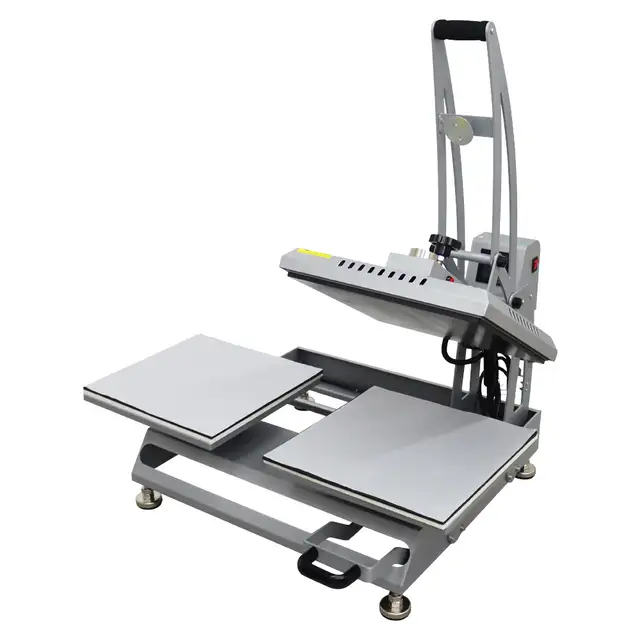 110V Double station Drawer Design Semi-Auto Heat Press 110456